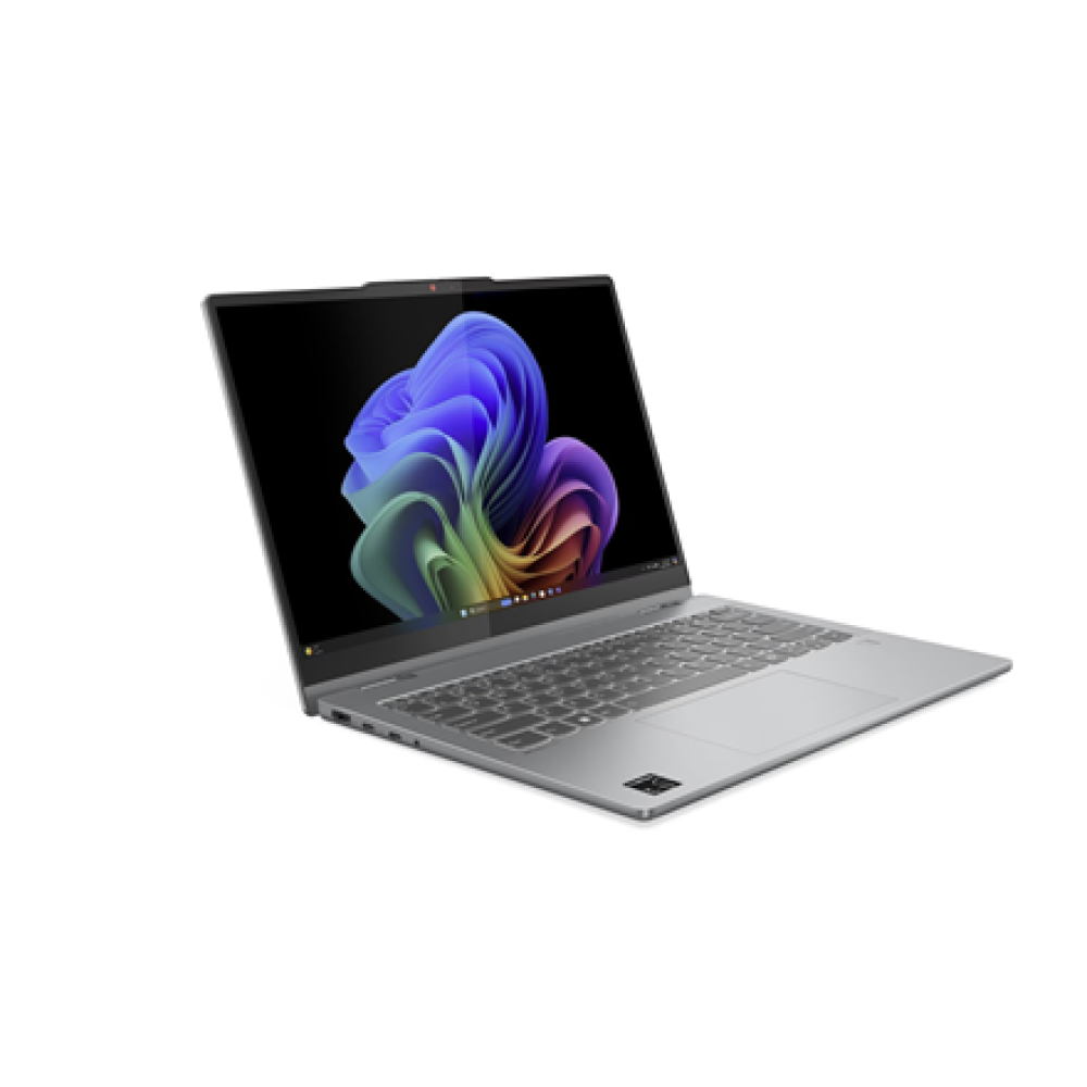 Lenovo IdeaPad 5 2-in-1 14Q8X9 , Luna Grey , 14 , OLED , Touchscreen , WUXGA , 1920 x 1200 pixels , Glossy , Snapdragon X , X1-26-100 , 16 GB , Soldered LPDDR5x , Solid-state drive capacity 512 GB , Qualcomm Adreno GPU , Windows 11 Home , 802.11be , Bluet
