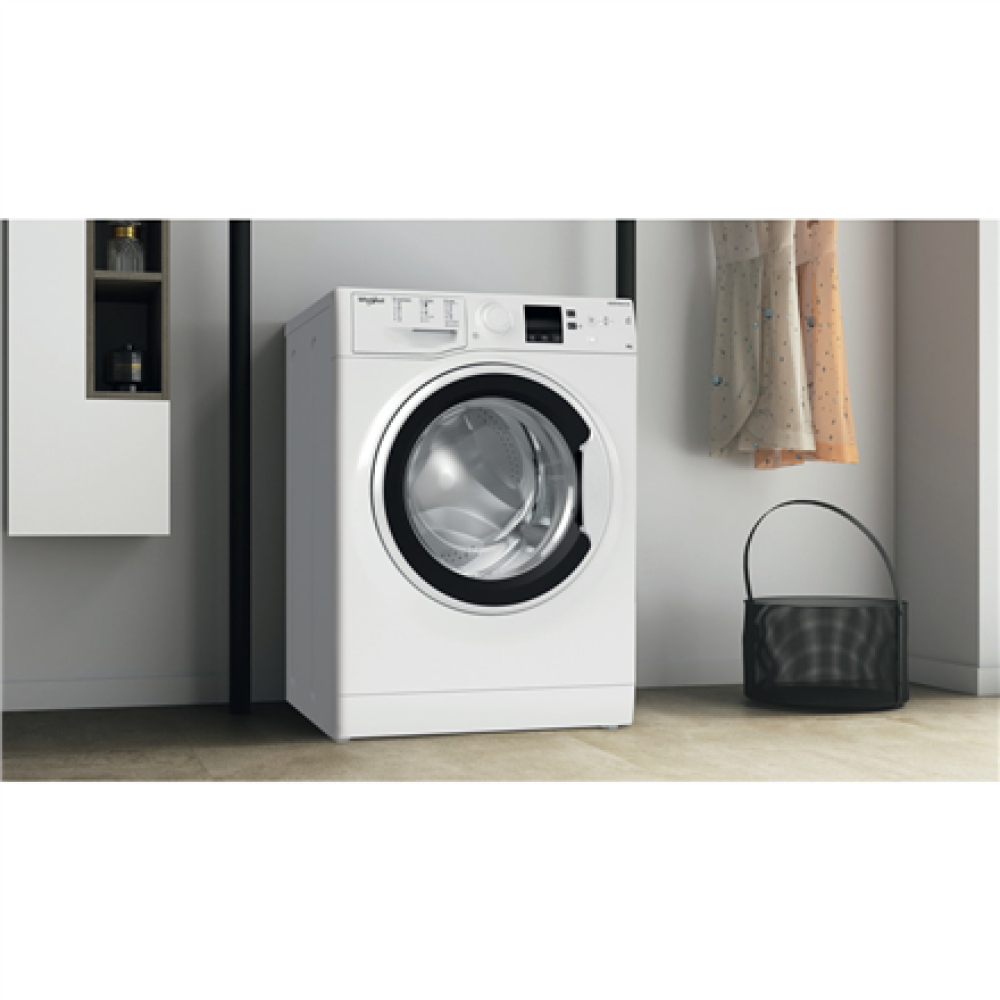 Whirlpool Washing machine , WRBSS 6249 W EU , Energy efficiency class C , Front loading , Washing capacity 6 kg , 1200 RPM , Depth 42.5 cm , Width 59.5 cm , Display , LED , White