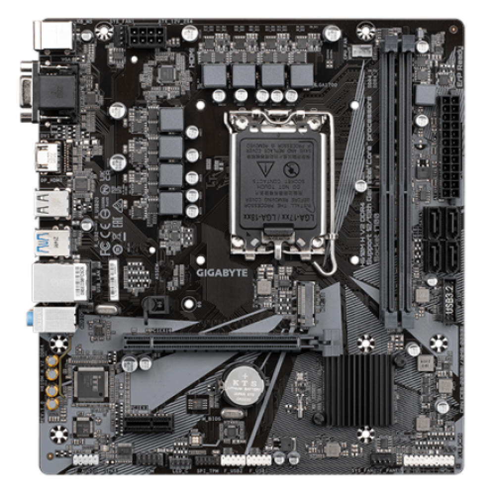 Gigabyte , H610M H V2 DDR4 1.0 M/B , Processor family Intel , Processor socket LGA1700 , DDR4 DIMM , Memory slots 2 , Supported hard disk drive interfaces SATA, M.2 , Number of SATA connectors 4 , Chipset Intel H610 Express , Micro ATX