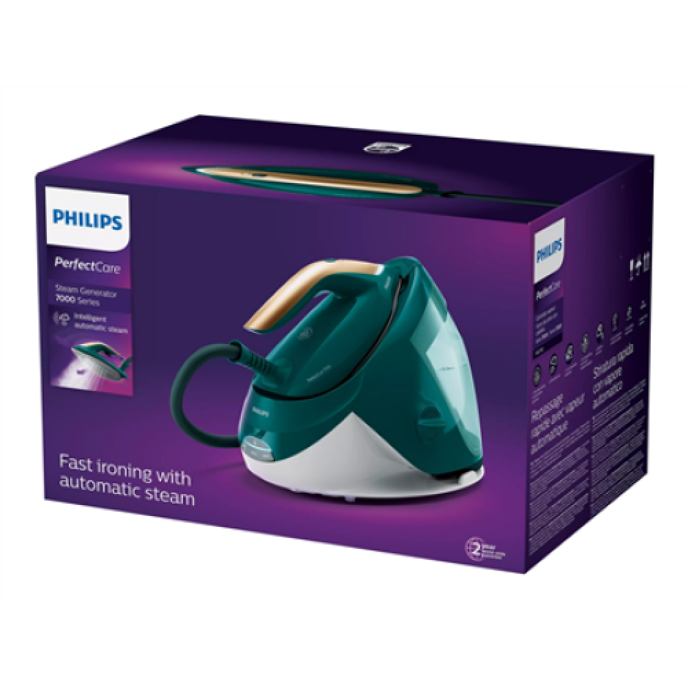 Philips , Ironing System , PSG7140/70 PerfectCare 7000 Series , 2100 W , 1.8 L , 8 bar , Auto power off , Vertical steam function , Calc-clean function