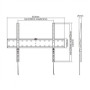 Gembird , Wall mount , Fixed , 37-70 , Maximum weight (capacity) 40 kg , Black
