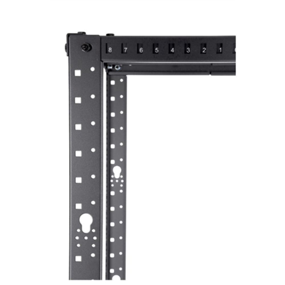 SOMI Networks , 42U, 19 Double Open Frame with Adjustable Depth , 42U-RD-BC , Black , Depth: 60cm - 100cm