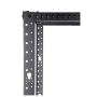 SOMI Networks , 42U, 19 Double Open Frame with Adjustable Depth , 42U-RD-BC , Black , Depth: 60cm - 100cm