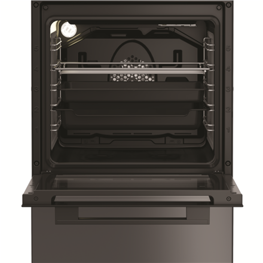 Whirlpool Cooker , W5V8LCSA , Hob type Vitroceramic , Oven type Electric , Anthracite , Width 50 cm , Depth 60 cm , 60 L