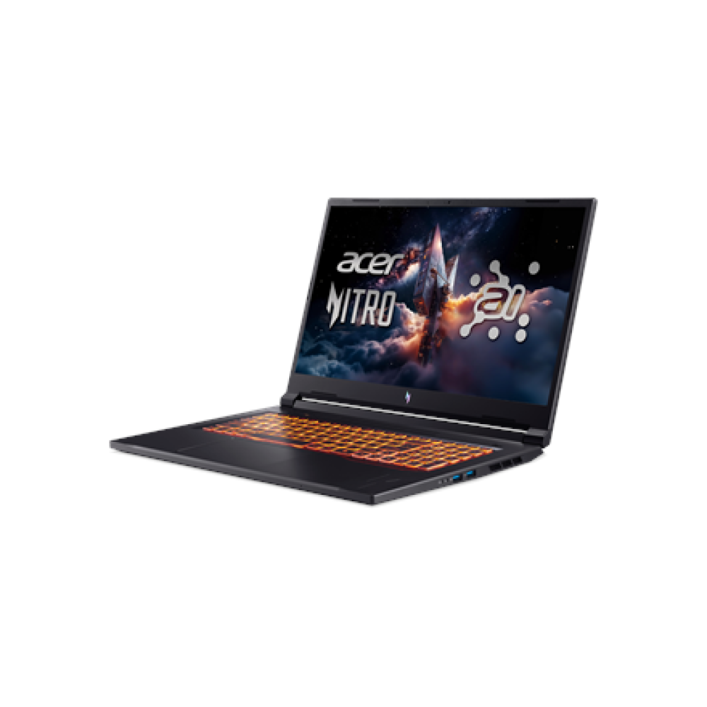 Acer , Nitro V 17 AI ANV17-41-R27Z , Obsidian Black , 17.3 , IPS , QHD , 2560 x 1440 pixels , AMD Ryzen 7 , 260 , 32 GB , DDR5 , Solid-state drive capacity 1000 GB , NVIDIA GeForce RTX 5060 , GDDR7 , 8 GB , Windows 11 Home , 802.11ax , Bluetooth version 5
