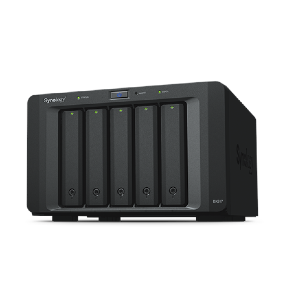 Synology , Tower NAS Expansion Unit , DX517 , up to 5 HDD/SSD Hot-Swap (drives not included) , Internal AC 100-240V Universal, 50/60 Hz