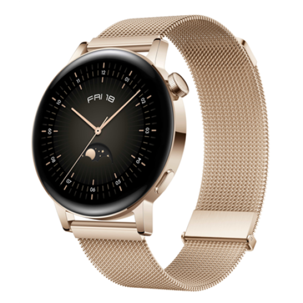 GT 3 (42 mm) , Smart watch , GPS (satellite) , AMOLED , Touchscreen , 1.32” , Activity monitoring , Waterproof , Bluetooth , Light Gold