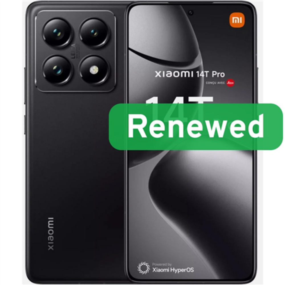 Xiaomi Renewed Grade A++ , Xiaomi 14T Pro , Titan Black , 6.67 , AMOLED , 512 GB , 5G , Android