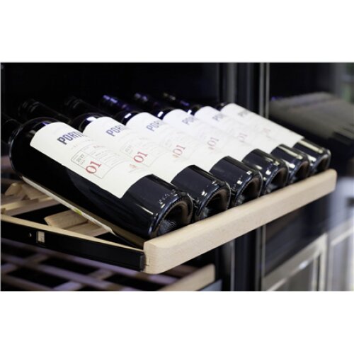 Caso , Wine cooler , WineChef Pro 40 , Energy efficiency class G , Showcase , Free standing , Bottles capacity 40 bottles , Cooling type Compressor technology , Black