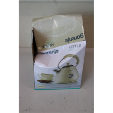 SALE OUT. Gorenje K17CLI Kettle, Electric, 1.7 L Power 2200 W, Plastic material, Cream , Gorenje , K17CLI , Standard , 2200 W , 1.7 L , Plastic/ metal , 360° rotational base , Cream , DAMAGED PACKAGING