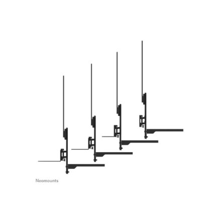 Neomounts AV60-500BL Videobar and laptop shelf kit , Universal , 43-110 , Maximum weight (capacity) 8 kg , Black