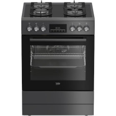 BEKO Cooker , FBM62330GADSN , Hob type Gas , Oven type Electric , Grey , Width 60 cm , Depth 60 cm , Grilling , LED , Energy efficiency class A , 72 L BEKO Cooker , FBM62330GADSN , Hob type Gas , Oven type Electric , Grey , Width 60 cm , Depth 60 cm , Grilling , LED , Energy efficiency class A , 72 L