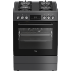 BEKO Cooker , FBM62330GADSN , Hob type Gas , Oven type Electric , Grey , Width 60 cm , Grilling , LED , Depth 60 cm , 72 L