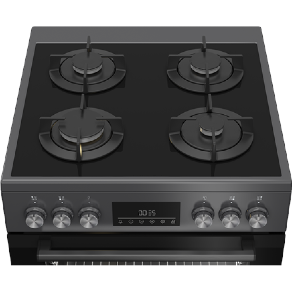 BEKO Cooker , FBM62330GADSN , Hob type Gas , Oven type Electric , Grey , Width 60 cm , Grilling , LED , Depth 60 cm , 72 L