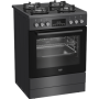 BEKO Cooker , FBM62330GADSN , Hob type Gas , Oven type Electric , Grey , Width 60 cm , Grilling , LED , Depth 60 cm , 72 L
