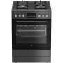 BEKO Cooker , FBM62330GADSN , Hob type Gas , Oven type Electric , Grey , Width 60 cm , Grilling , LED , Depth 60 cm , 72 L