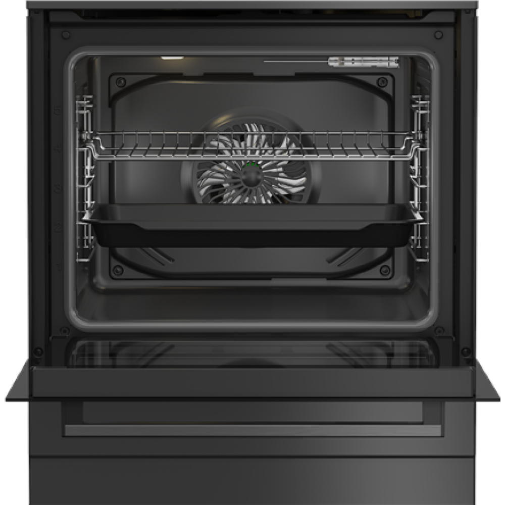 BEKO Cooker , FBM62330GADSN , Hob type Gas , Oven type Electric , Grey , Width 60 cm , Grilling , LED , Depth 60 cm , 72 L