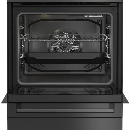 BEKO Cooker , FBM62330GADSN , Hob type Gas , Oven type Electric , Grey , Width 60 cm , Depth 60 cm , Grilling , LED , Energy efficiency class A , 72 L