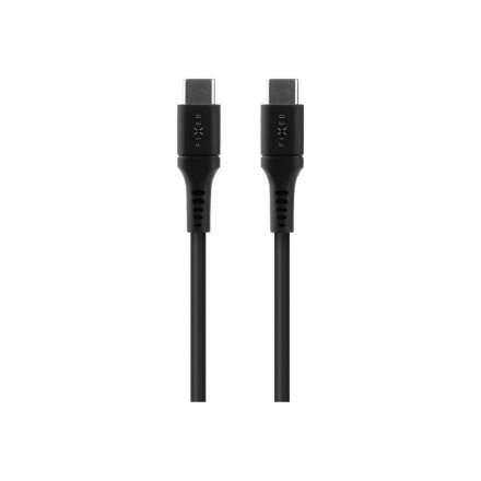 Fixed , Liquid Silicone Cable USB-C/USB-C, 1.2m, 60W , FIXDLS-CC12-BK