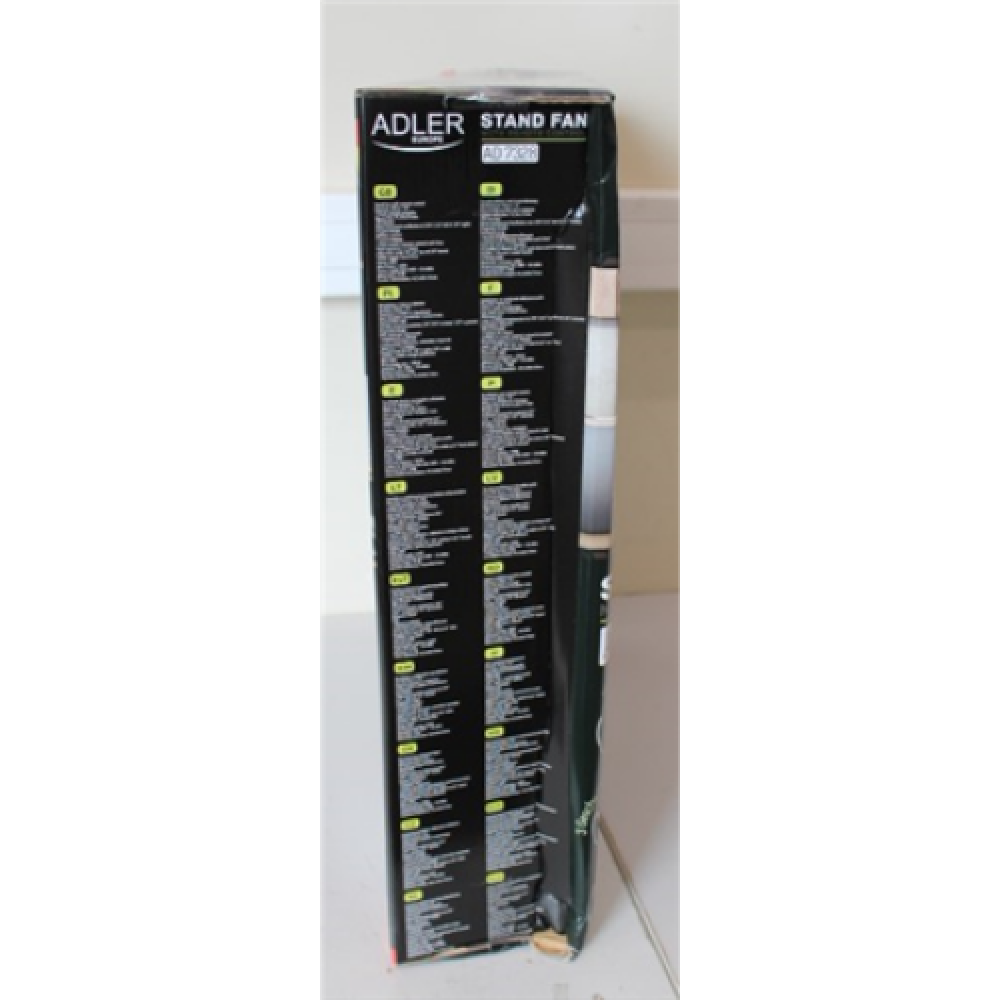 SALE OUT. Adler AD 7328 Fan 40cm/16 - stand with remote control, White,DAMAGED PACKAGING, SCRATCHED COVER AND LEG, DENT CONTROL PANEL , Adler , Fan , AD 7328 , Stand Fan , DAMAGED PACKAGING, SCRATCHED COVER AND LEG, DENT CONTROL PANEL , White , Diameter 4