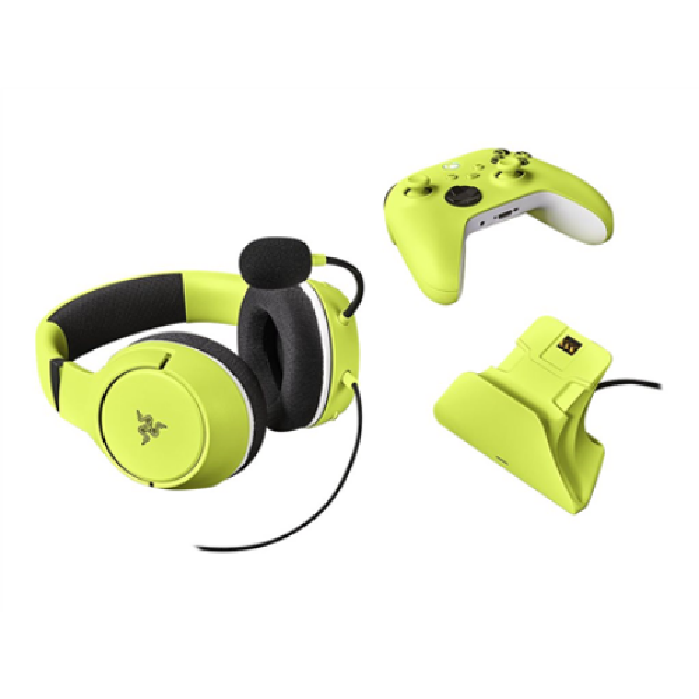 Razer Gaming Headset Kaira X and Charging Stand for Xbox Controller Duo Bundle Wired Over-Ear
