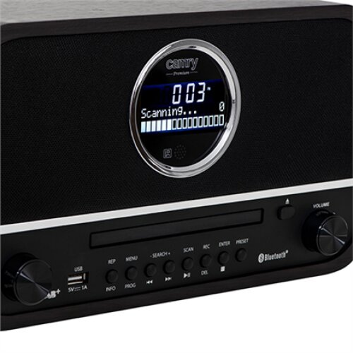 Camry Retro Radio CR 1182 Display LCD, AUX in, Black