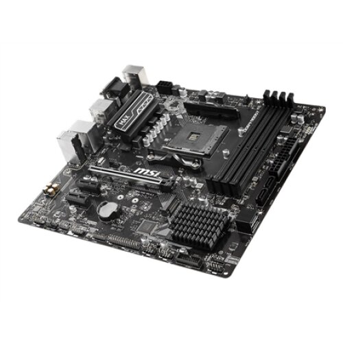 MSI B450M PRO-VDH MAX Processor family AMD Processor socket AM4 DDR4 DIMM Memory slots 4 Number of SATA connectors 4 Chipset AMD B Micro ATX