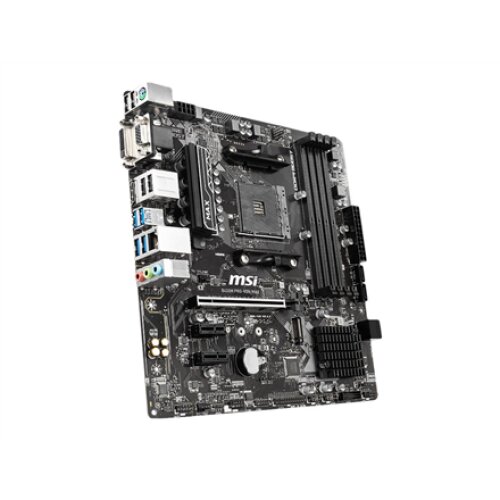 MSI B450M PRO-VDH MAX Processor family AMD Processor socket AM4 DDR4 DIMM Memory slots 4 Number of SATA connectors 4 Chipset AMD B Micro ATX