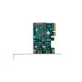 Lanberg PCI-Express X1 Card to 2X USB-C 3.2 GEN 2X1 Low profile , PCE-UC3-002