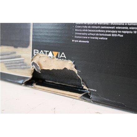 SALE OUT. Batavia 18V brushless hammer drill 2.2 J / SDS+ / Without battery and charger in BMC , Batavia B.V. , 18V Cordless Brushless Rotary Hammer SDS+, Without Battery and Charger in BMC , DAMAGED PACKAGING