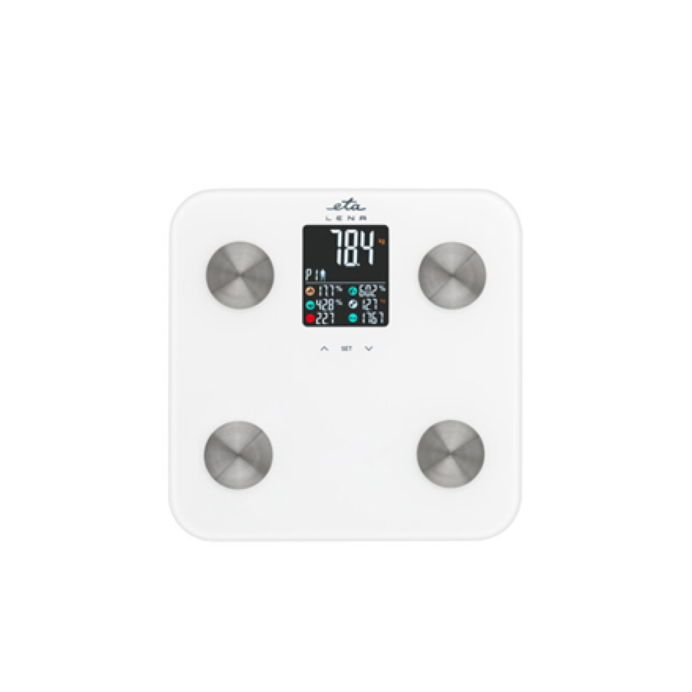 ETA Personal Scale , ETA378190000 Lena , Maximum weight (capacity) 180 kg , Accuracy 100 g , Body Mass Index (BMI) measuring , White