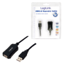 Logilink , USB 2.0 repeater 5m , USB-A to USB-A USB A male , USB A female