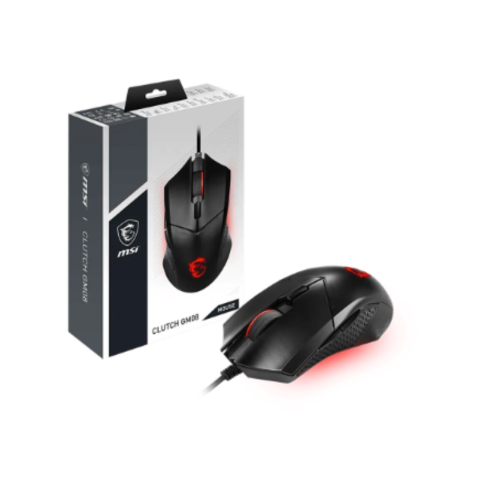 MSI , Clutch GM08 , Gaming Mouse , USB 2.0 , Black