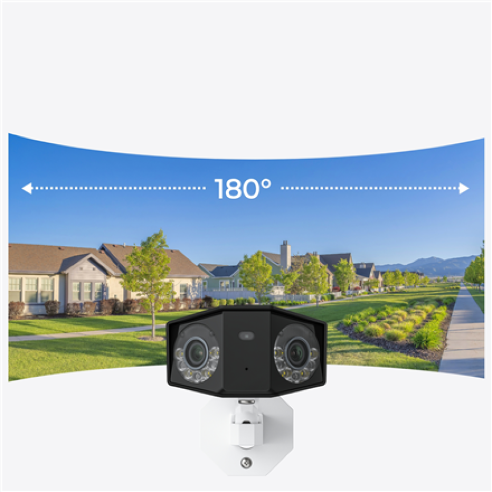 Reolink , Dual-Lens PoE Security Camera with 180° Panoramic View , Duo Series P750 , Bullet , 16 MP , 2.8mm/F1.6 , Power over Ethernet (PoE) , IP67 , H.265 , Micro SD, Max. 256 GB , White