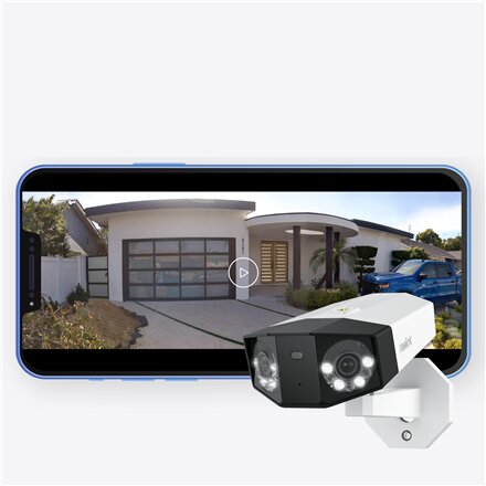 Reolink , Dual-Lens PoE Security Camera with 180° Panoramic View , Duo Series P750 , Bullet , 16 MP , 2.8mm/F1.6 , Power over Ethernet (PoE) , IP67 , H.265 , Micro SD, Max. 256 GB