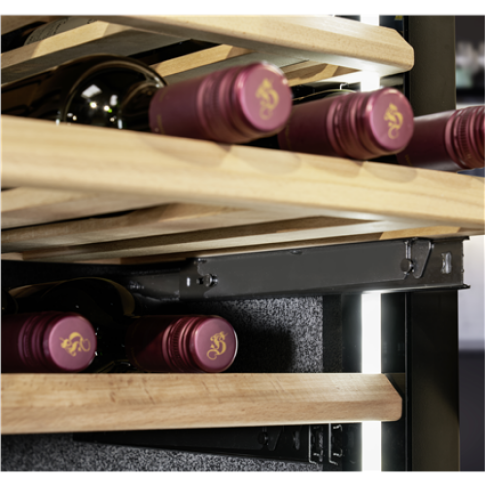 Caso , Wine Cooler , WineDeluxe WD 41 , Energy efficiency class F , Built-in , Bottles capacity 41 , Black
