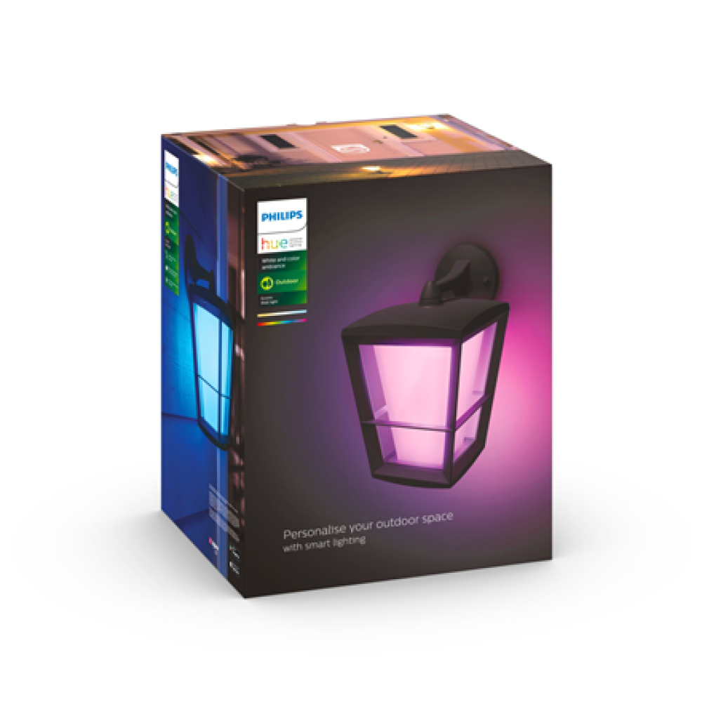 Philips Hue WCA Econic Outdoor Wall Lantern , 15 W , 2000-6500 Hue White Colour Ambiance