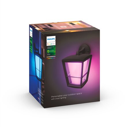 Philips Hue WCA Econic Outdoor Wall Lantern , 15 W , 2000-6500 Hue White Colour Ambiance