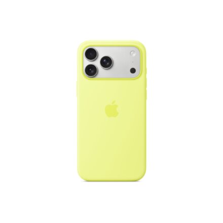 Apple iPhone 17 Pro Max Silicone Case with MagSafe – Neon Yellow , Apple