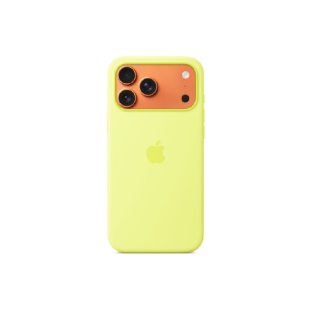 Apple iPhone 17 Pro Max Silicone Case with MagSafe – Neon Yellow , Apple