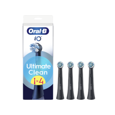 Oral-B Replaceable toothbrush heads , iO UltimateClean , Heads , For adults , Number of brush heads included 4 , Black