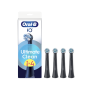 Oral-B Replaceable toothbrush heads , iO UltimateClean , Heads , For adults , Number of brush heads included 4 , Black