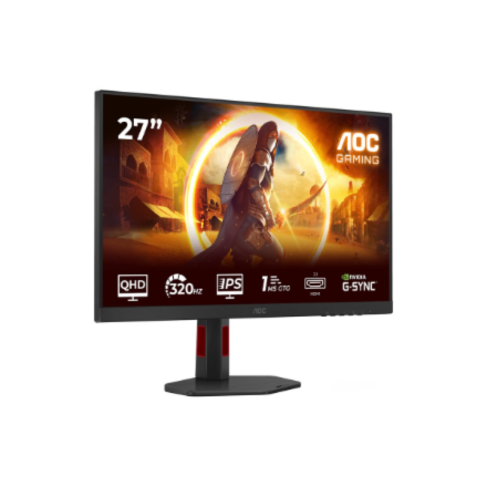 AOC , Q27G4SRU , 27 , Fast IPS , QHD , 16:9 , 320 Hz , 0.3 ms , 2560 x 1440 pixels , 400 cd/m² , HDMI ports quantity 2 , Black