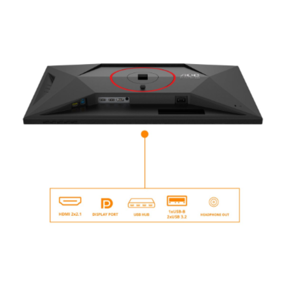 AOC , Q27G4SRU , 27 , Fast IPS , QHD , 16:9 , 320 Hz , 0.3 ms , 2560 x 1440 pixels , 400 cd/m² , HDMI ports quantity 2 , Black