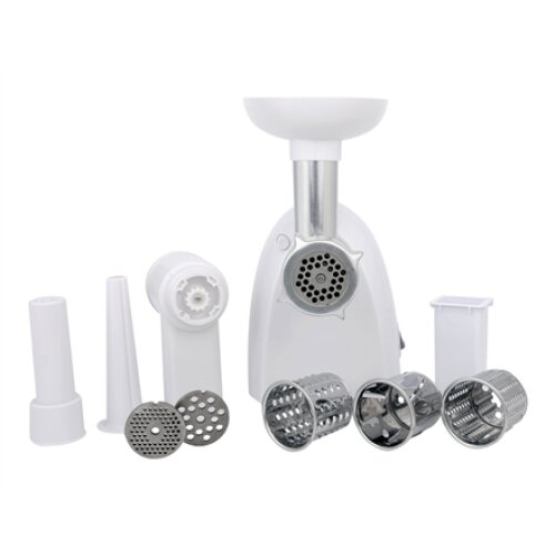 Camry , CR 4802 , White , 600-1500 W , Number of speeds 1 , Middle size sieve, mince sieve, poppy sieve, plunger, sausage filler, vegatable attachment.