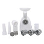 Camry , CR 4802 , White , 600-1500 W , Number of speeds 1 , Middle size sieve, mince sieve, poppy sieve, plunger, sausage filler, vegatable attachment.
