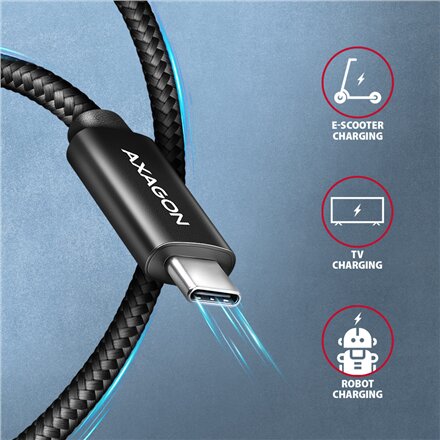 AXAGON , Data and charging USB 480Mbps cable, 1.5 m , BUCM2-CM15AB , USB-C to USB-C