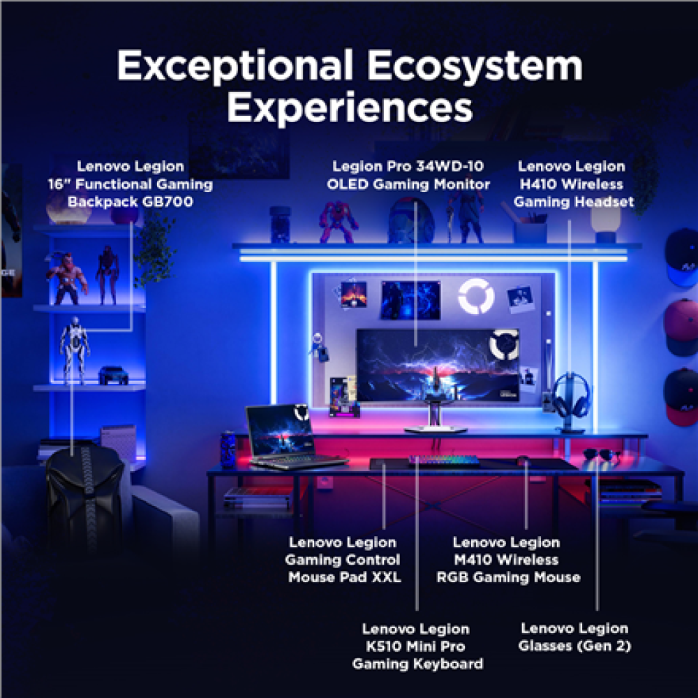 Lenovo Legion Pro 5 16IAX10 , Eclipse Black , 16 , OLED , WQXGA , 2560 x 1600 pixels , Glossy , Intel Core Ultra 7 , 255HX , 32 (2x16) GB , SO-DIMM DDR5 , Solid-state drive capacity 1000 GB , NVIDIA GeForce RTX 5070 , GDDR7 , 8 GB , Windows 11 Home , 802.