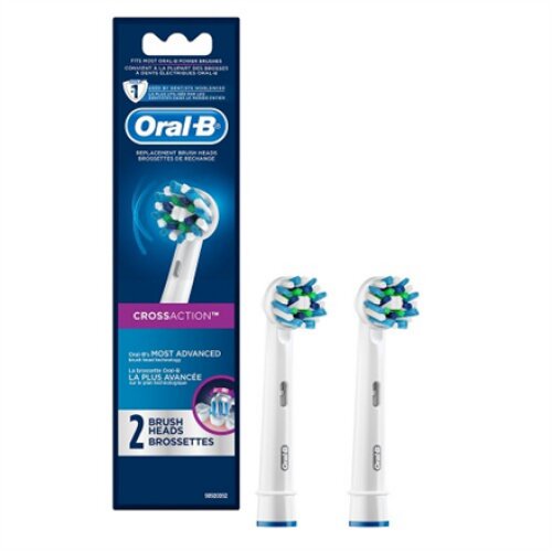 Oral-B , Toothbrush replacement , EB50-2 Cross Action , Heads , For adults , Number of brush heads included 2