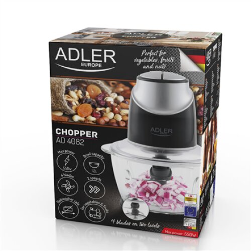 Adler , Chopper with the glass bowl , AD 4082 , 550 W